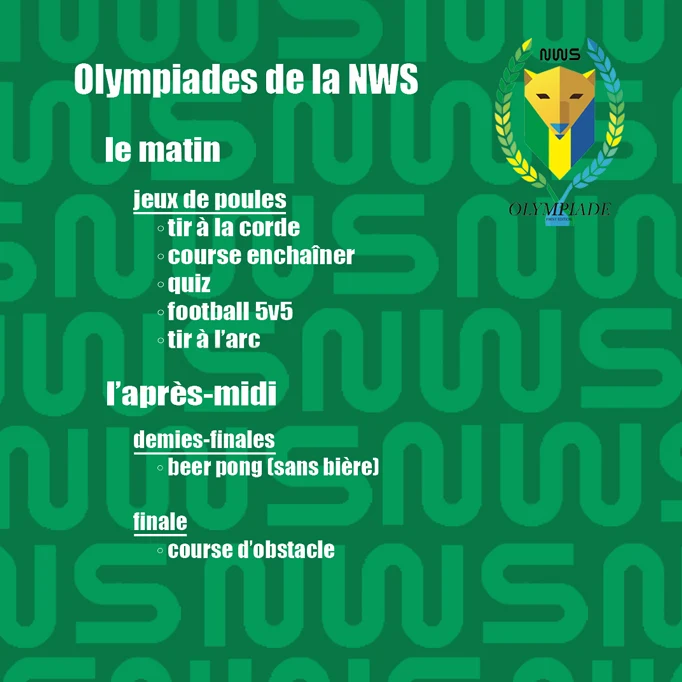 Oraganisation de l'événement