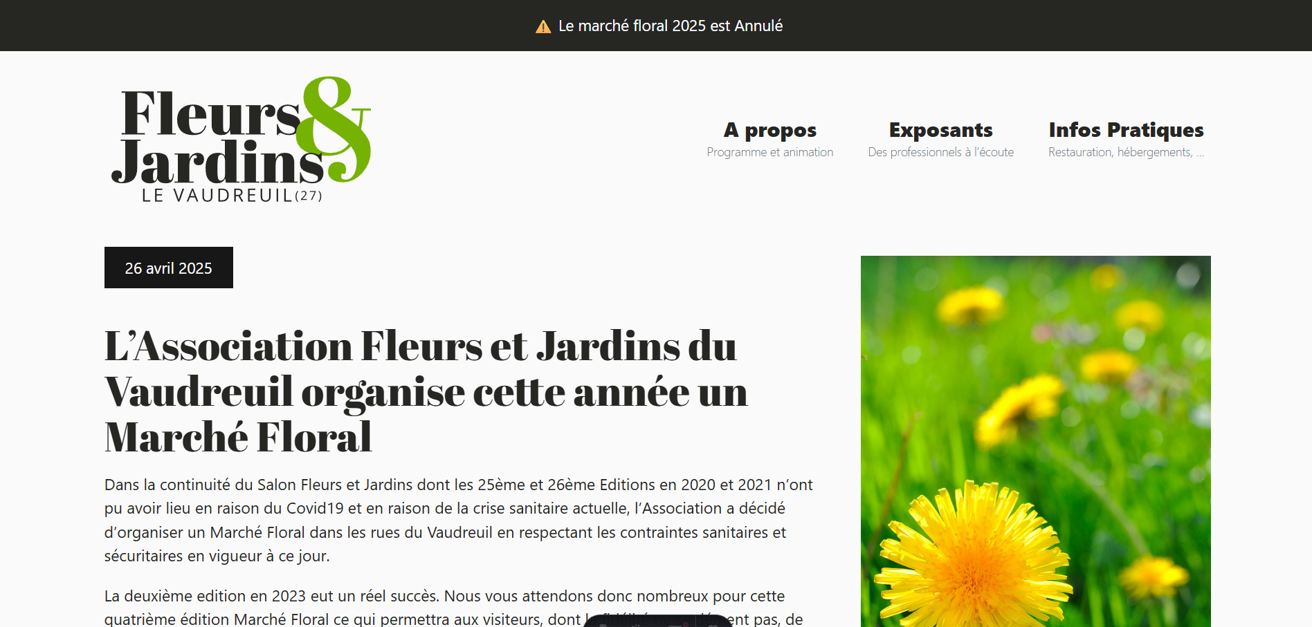 page home de la refonte